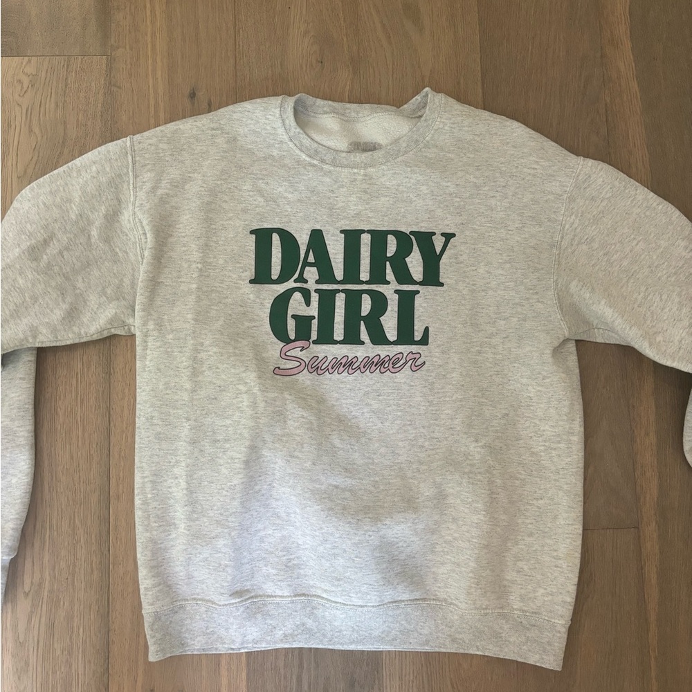 Gray 'Dairy Girl Summer' Sweatshirt